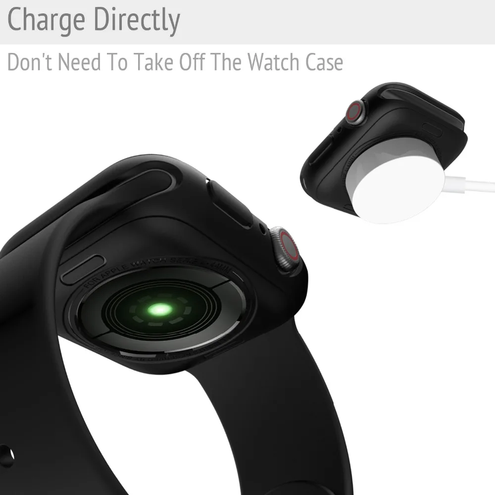 Защитный чехол из ТПУ для apple watch series 5 4 40 мм 44 цветной защитный iWatch подходит