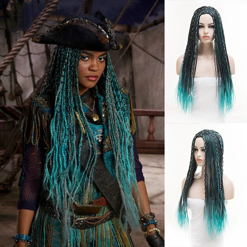 

Descendants 2 Uma Cosplay Wig Braided Synthetic Fashion Costume Wigs For Women
