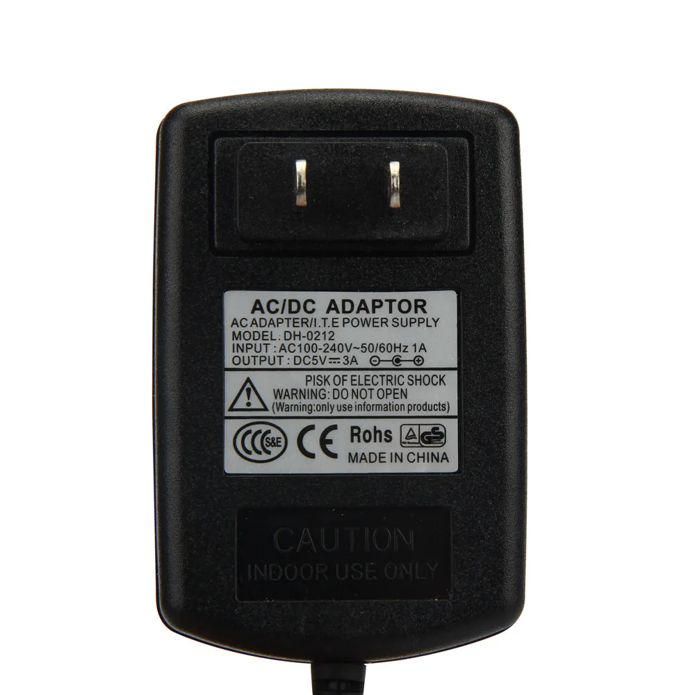 Настенный источник питания 5 В 3A Micro USB AC адаптер DC настенная мощность высокое