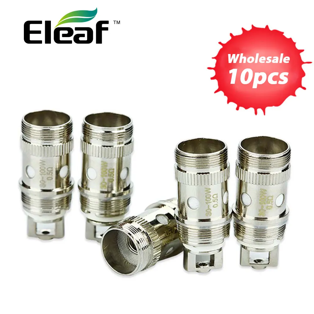 100% Оригинальные 10 шт. Eleaf EC катушки голову 0.3ohm/0.5ohm EC катушки для IJust 2/Melo 2/Melo 3/Melo 3 мини/Lemo 3 бак распылитель