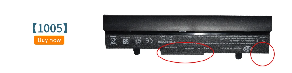 JIGU Laptop Battery For Asus Eee Pc 1005 1005H AL31-1005 AL32-1005 ML31-1005 ML32-1005 PL31-1005 PL32-1005 TL31-1005