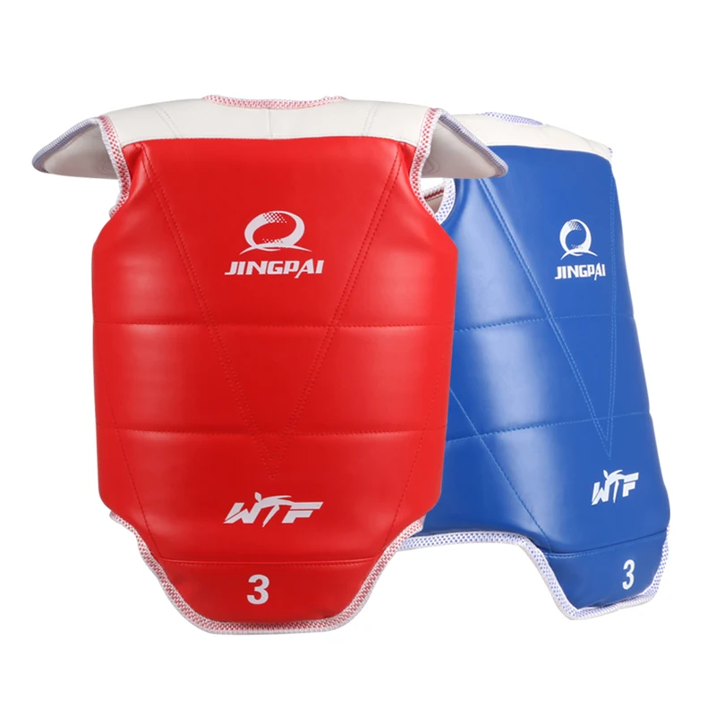 NEW!! JINGPAI Taekwondo chest guard kids /men /women red blue Karate