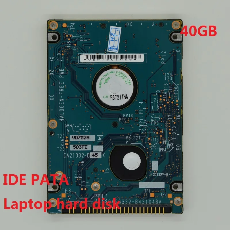 100 original 2.5" IDE PATA 40GB HDD Internal laptop hard disk hard