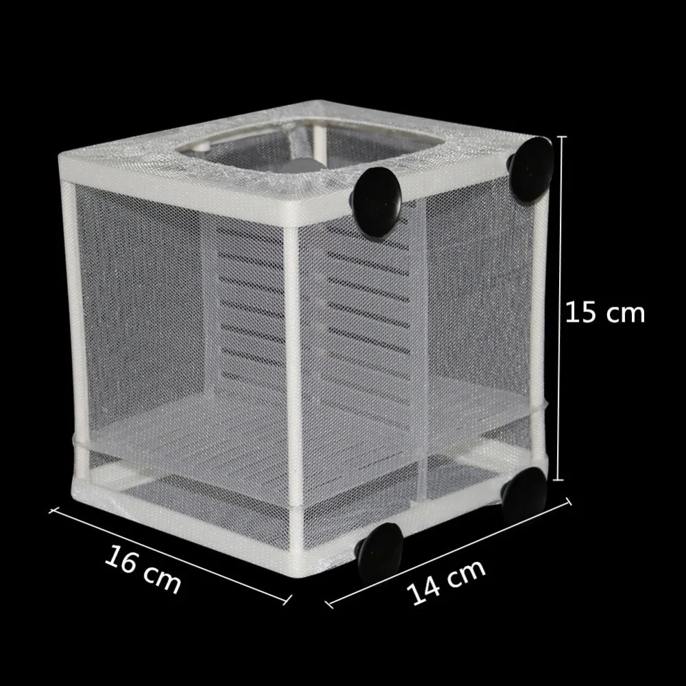 Fish Breeding Incubator Net Hanging Fish Hatchery Isolation Box Aquarium Accessory 1 Pcs