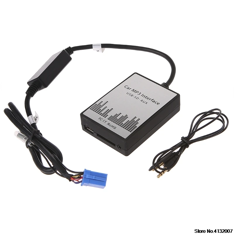 USB SD AUX Автомобильный MP3 музыкальный радиоприемник цифровой адаптер для замены CD