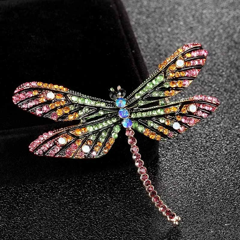 

Donia jewelry Dragonfly brooch female party couple jewelry rhinestone insect wedding banquet brooch gift cap accessories