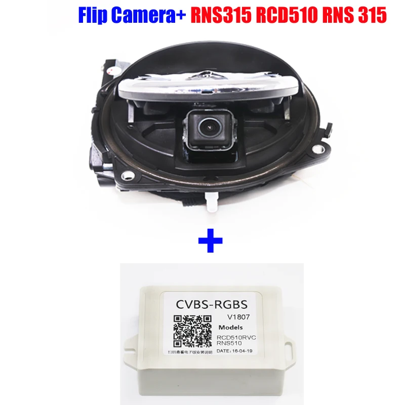 

Car Flipping Reverse parking Camera for Volkswagen VW Golf 5 6 MK6 Passat B6 B7 CC Magotan RGB adapter RNS510 RCD510 RNS315