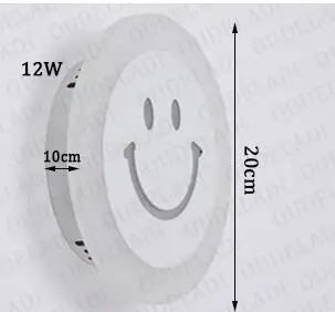 12 Вт светодиодный настенный светильник из акрила для детской комнаты, прикроватные Настенные светильники для спальни, художественные креативные бра для коридора, декора AC85-265V