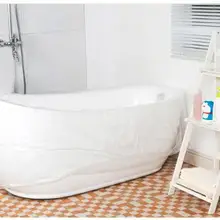 Одноразовая крышка для ванной портативная Ванна дорожная плёнка для ванны взрослая Ванна сумка для ванной детская купальная сумка пластиковая сумка спа ванна ведро