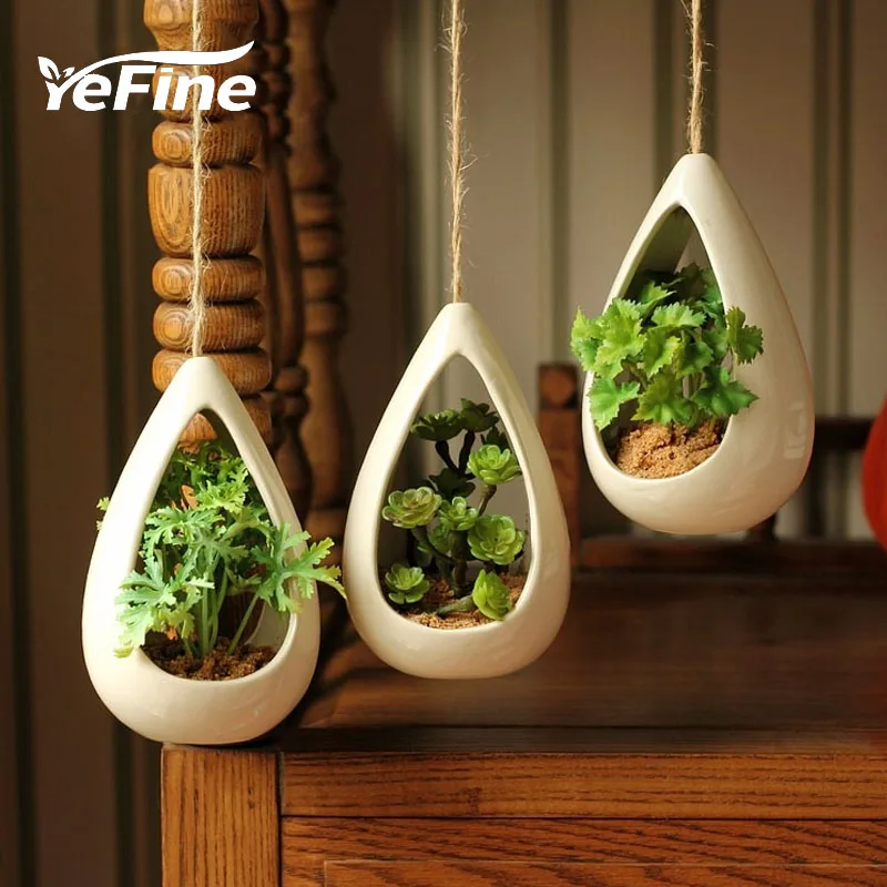 Керамические подвесные горшки YeFine креативные декоративные для бонсая цветов с