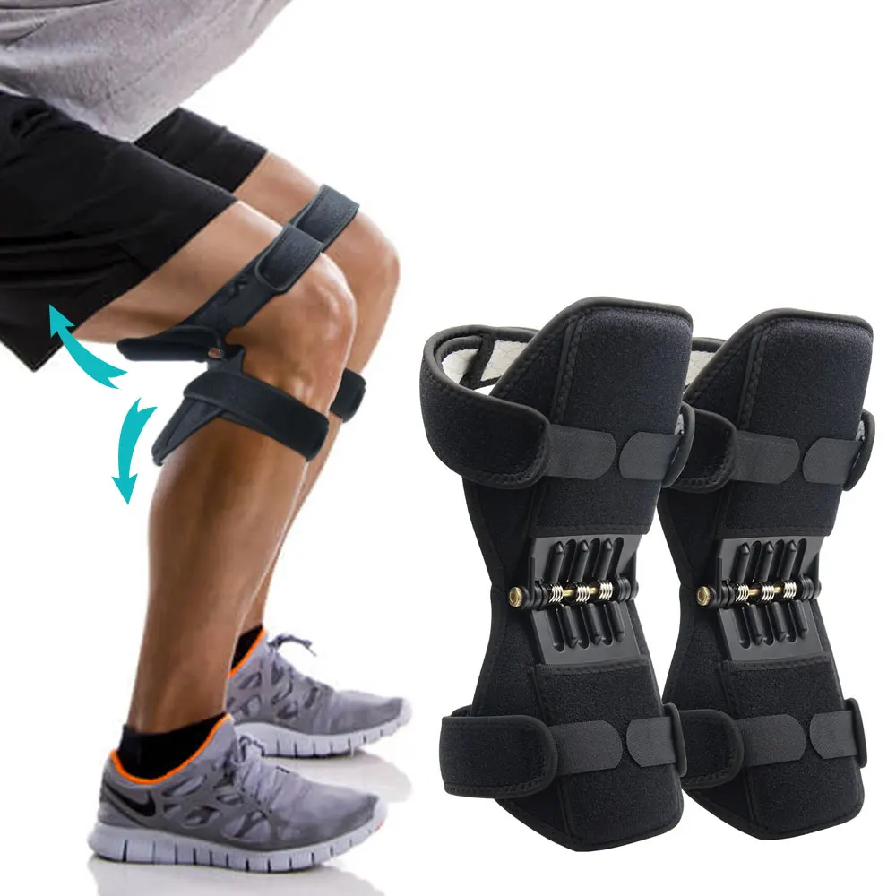 

Joint Support Knee Pads Powerful Rebound Spring Force Adjustable Bi-Directional Straps for Joint Pain Relief