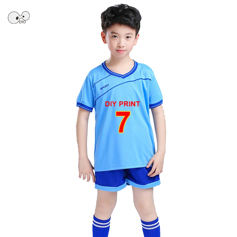 

Professional DIY Print Custom Adult Men 2018 Soccer Jerseys Set Uniform Football Kit Kids Boys Quick Dry Football Suit Tracksuit