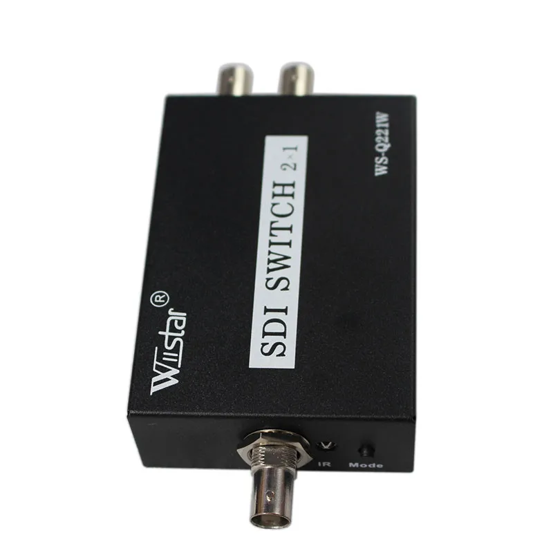 Wiistar переключатель SDI 2x1 концентратор SDI интеллигентая(ый) удлинитель с переключателем 2 в 1 конвертер для 3g hd sd монитор камера видеонаблюдения CCTV
