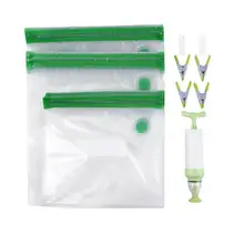 Вакуумная еда, молоко, хранение мяса фруктов, двойная молния, воздушный клапан, сухой груз, упаковка, мешок хладагент, сумки, кухонный Органайзер