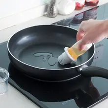 Силиконовый высокотемпературный экструзионный масляный щетка для шашлычницы хлебобулочная щетка Squeeze oil brush