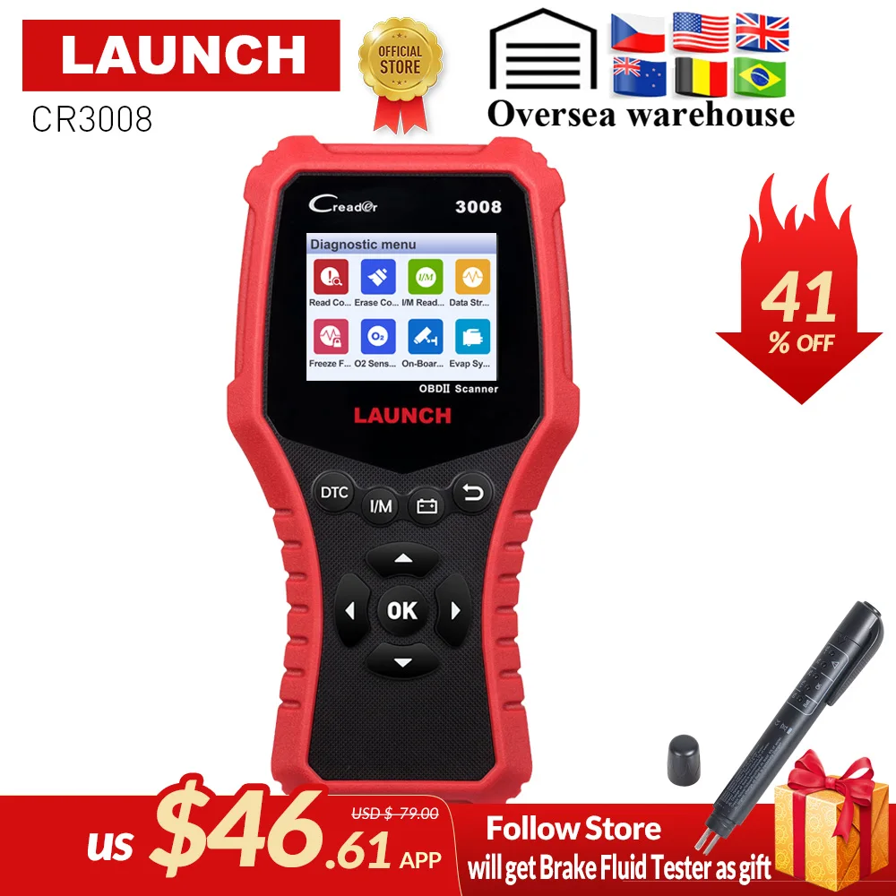 Buy LAUNCH OBD2 Scanner OBDII Auto diagnostic tool