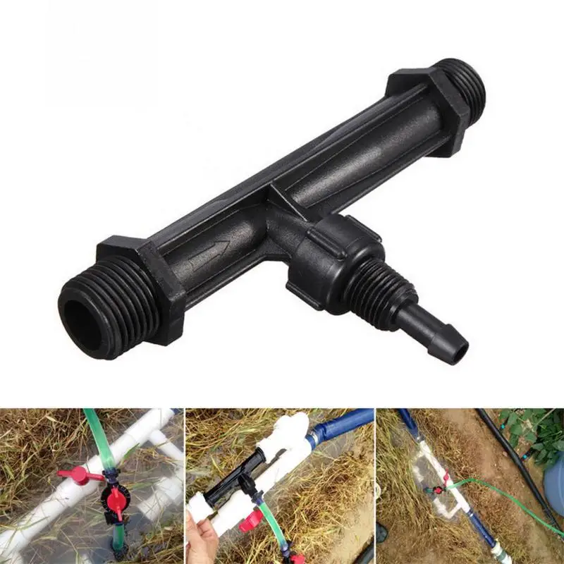 Comprar 1 2, 3 4, 1 pulgadas rosca macho automático Venturi inyectores de fertilizantes Kits riego Venturi tubo interruptor de Control de flujo de agua de malla