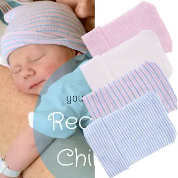 

Baby Hat Girl Newborn Girls Infant Stripe Striped Cap Toddler Kids Outdoor Casual Beanie Hospital Caps For 0-12M