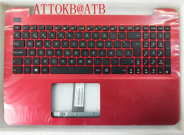 New SP Laptop Keyboard for Asus X555 X555L A555L F555L R556L VM510L W519L Y583L R557 W509 Keyboard Palmrest Cover with C - Цвет: RED