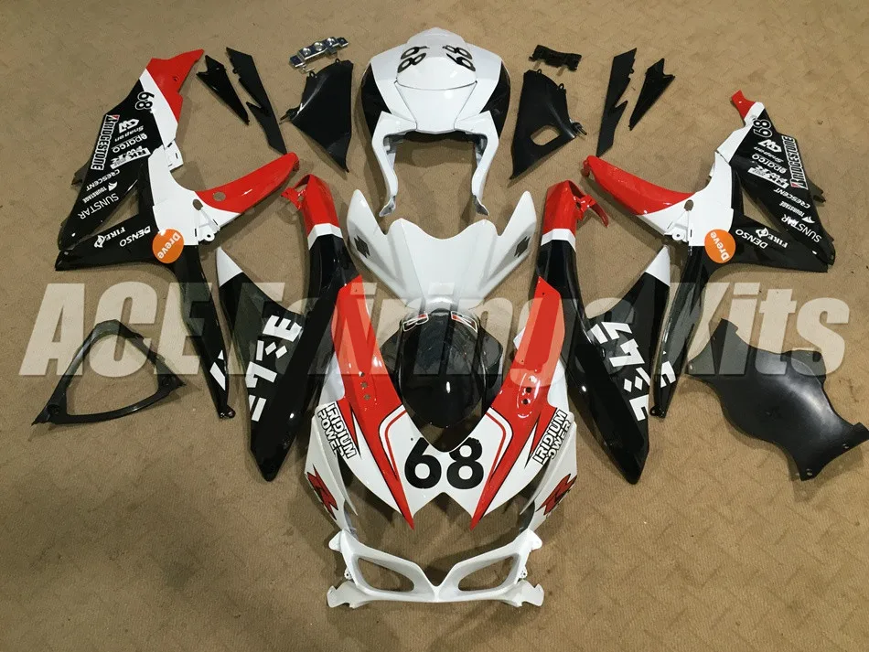 3 подарка новый комплект обтекателей из АБС подходит для SUZUKI GSXR600 GSXR750 08 09 10 600 750 K8