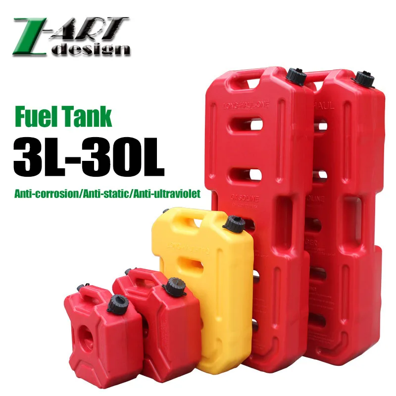 

Z-ART Practical 5L Gasoline Diesel Fuel Tank Can Pack With Lock For Off-road SUV ATV Motorcycle anti-static plastic Fuel Pack