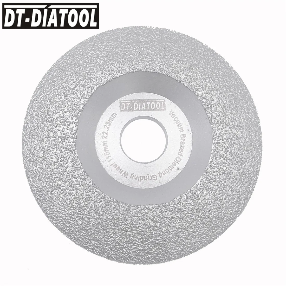 DT-DIATOOL 2pcs 4.5" 115mm Vacuum Brazed Diamond Grinding Disc Wheel Faster Speed Longer Life Stone and Construction Material