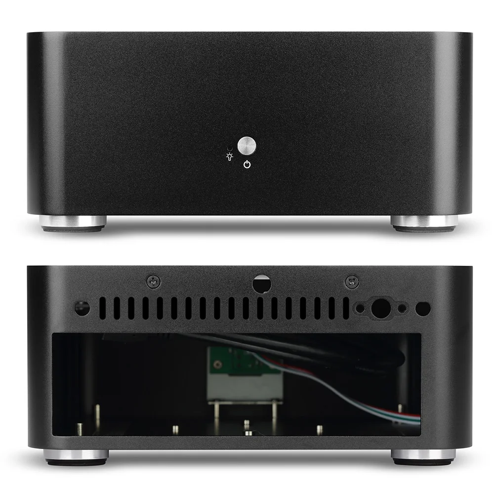 RGEEK L80 All Aluminum Chassis Small Desktop Computer Case PSU HTPC Mini itx pc Power Supply