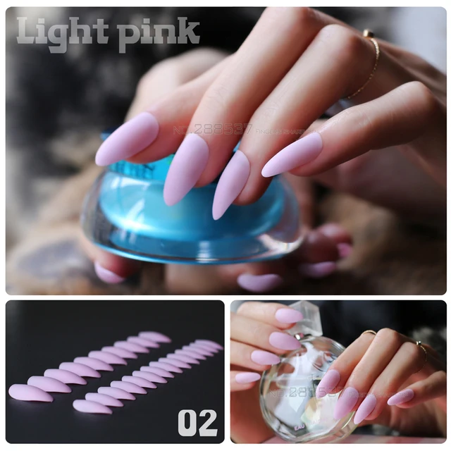 Aliexpress.com : Buy New Fashion Pink Mountain Peak Personality New fashion Pink mountain peak personality Designs Matte False nails 24pcs Full Nail Tips Girls decorating - Aliexpress.com : Buy New Fashion Pink Mountain Peak Personality