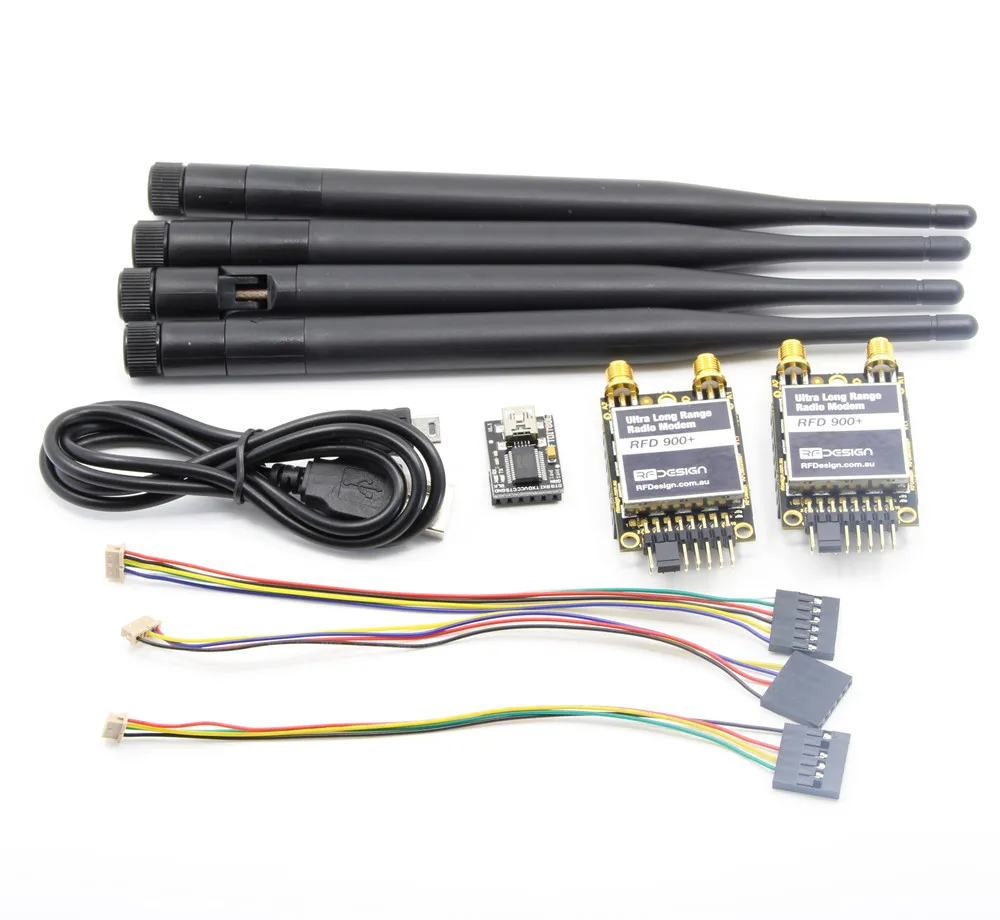 

Over 40km RFD 900 Plus 900MHz Ultra Long Range Radio Data Modem with Antenna for APM PIX Flight Controller