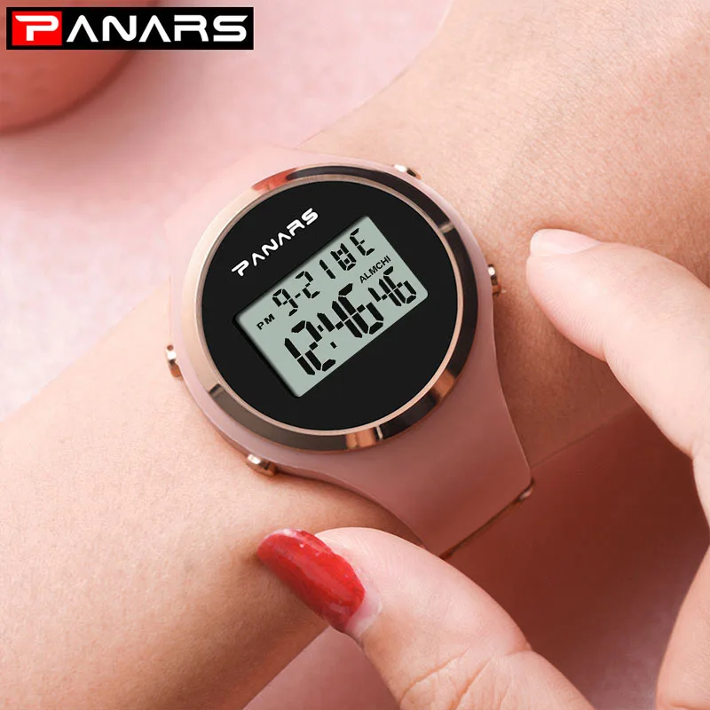 

Digital LED Women Watches Waterproof Electronic Sports Watch For Women Fitness Rubber Wrist Watch Lady Relogio Feiminino