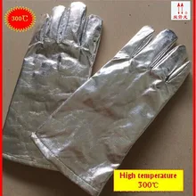 Промышленные пламени излучения высокой Температура устойчивостью Алюминий Фольга Прихватки для мангала теплоизоляция Прихватки для мангала огнестойкие Защитные перчатки