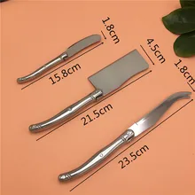 Для встречи 3 шт., сырный нож набор сэндвич-Рассекатель Набор ножей для масла из нержавеющей стали стиль Laguiole сырорезка инструменты