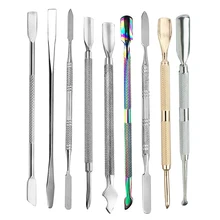 RBAN NAIL 1 шт. двухсторонний инструмент для удаления омертвевшей кожи из нержавеющей стали для маникюра и педикюра