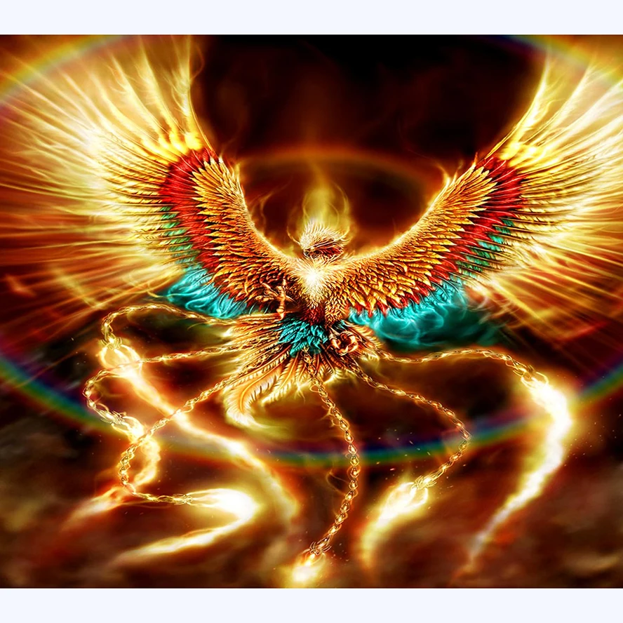 New 5d diamond embroidery kits cross stitch home decor Phoenix diamond