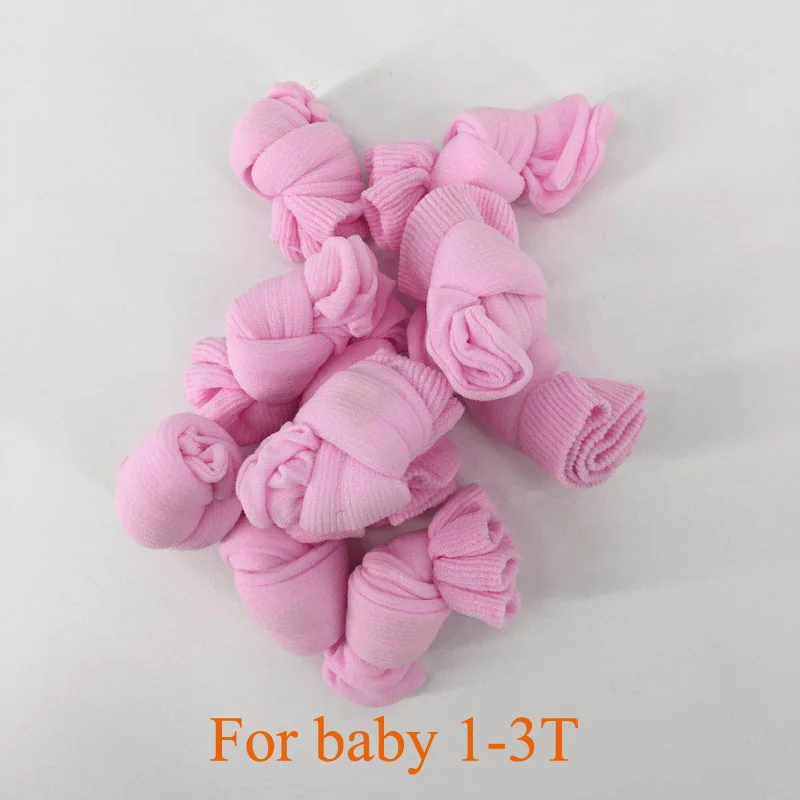 Летние детские носки милые Карамельный цвет новорожденных; сезон осень-зима, комплект тонких нескользящих дышащего полиэстера детские носки «унисекс» ребенок малыш Sokken - Цвет: 10 pairs-pink