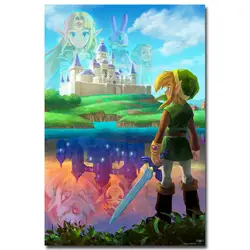Легенда о Zelda Сумерки принцессы Книги по искусству шелк Ткань плакат 13x20 24x36 дюймов Горячая игра фотографии для Гостиная Настенный декор 006