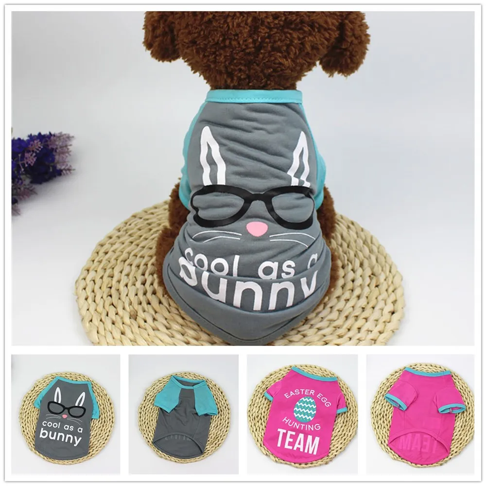 

Dog Vest Celebrate Easter Dog Clothing Polyester T shirt Puppy Costume For Small Dog Sukienka Dla Psa