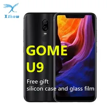 GOME-teléfono inteligente U9, 6GB RAM, 64GB de ROM, 6,18 pulgadas, MTK Helio P23, carga rápida, huella dactilar, reconocimiento facial, 12 + 5MP, 16MP