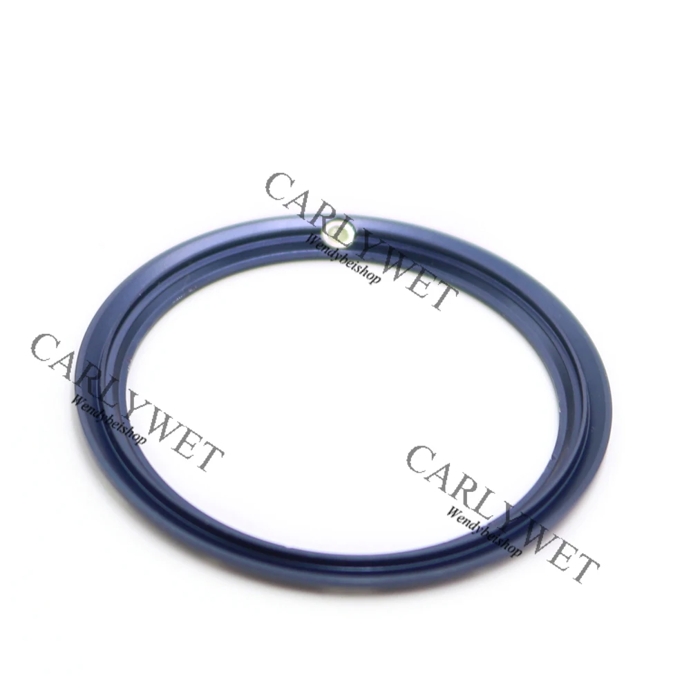 CARLYWET Wholesale Top Grade Aluminum Dark blue with White Writing Watch Bezel Insert for 2220