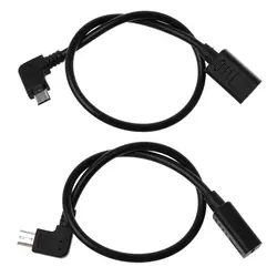 90 градусов Micro USB мужчина к Тип C Женский Кабель-адаптер для samsung Xiaomi zte