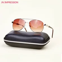 Многофокальные солнцезащитные очки бифокальные Авиатор очки для чтения для женщин и мужчин сплав рамки для чтения очки с коробкой Oculos de grau