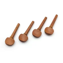 4pcs 4/4 Size Violin Fiddle Tuning Peg Set Jujube Wooden Replacement for 4/4 Size Violin