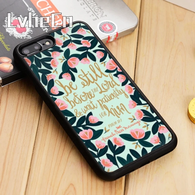LvheCn Библия стихи христианский Христос цитаты чехол для телефона iPhone 5 6 6s 7 8 plus 11 12