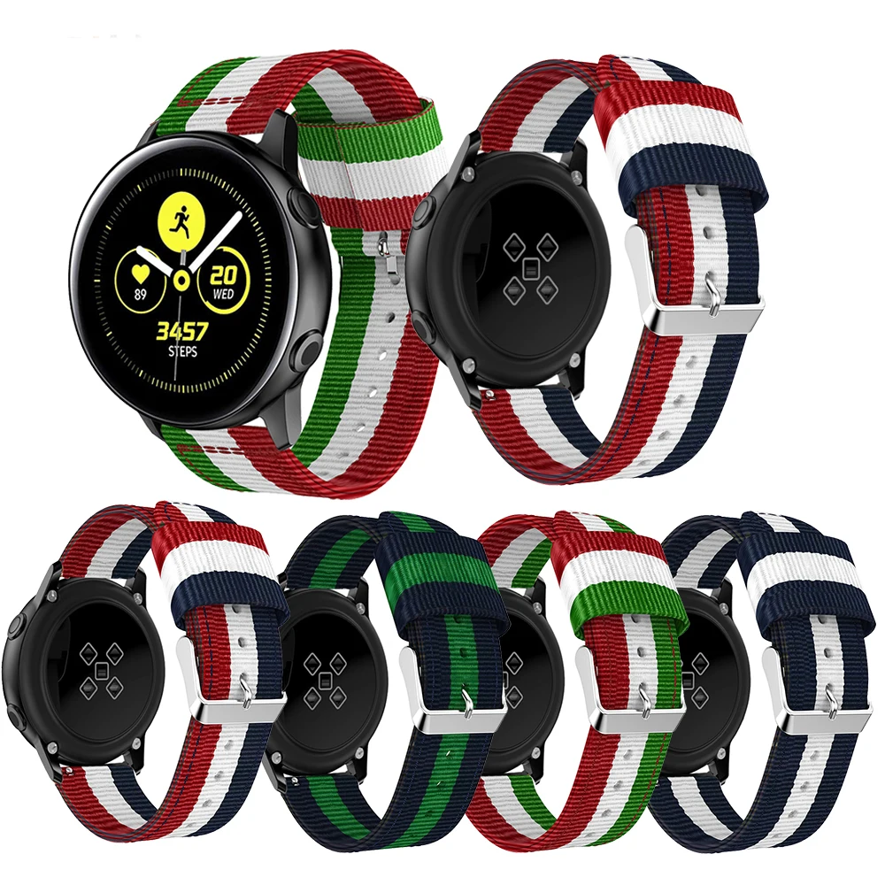 

Sports Nylon Band For Samsung Galaxy Watch 42MM Strap For Samsung Galaxy Active Smart Watch Accessories Replacement Bracelet