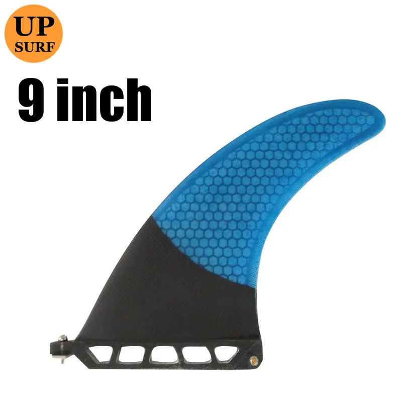 Paddle board Longboard Single Fins Red Surfboard Fin 9"Length Surfboard Center Fins High Sale Fiberglass Fin