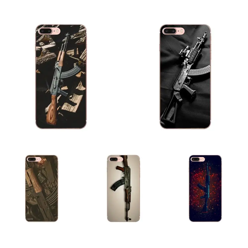 Защищать Париж Ak47 Ak 47 M16 для Galaxy A3 A5 A7 A8 A9 A9S On5 On7 Plus Pro Star 2015 2016 2017 2018 мягкий чехол