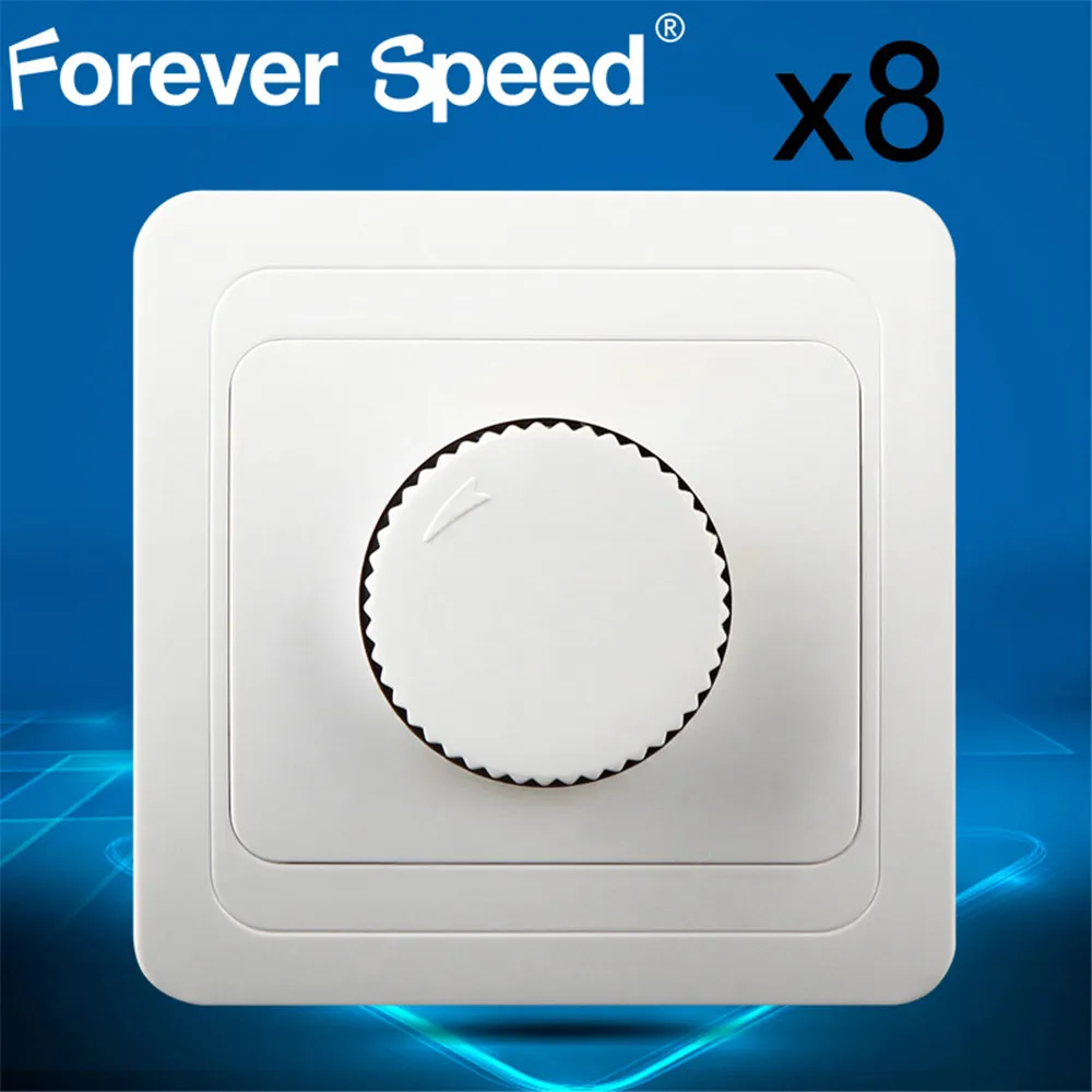 

Dimmer 220V Led Switch 8Pcs Concealed European Style Dimmer For Led Lamp 220V Adjustable Dimmable Light Bulb Controller Dimmers