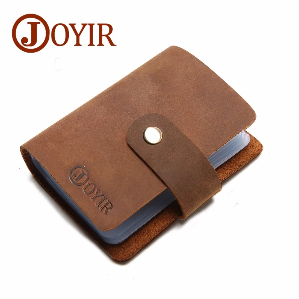 

16 Cards Holder For Men Genuine Leather Credit Card Holder Vintage Men Purses Wallets Card Cases Male Card Bags
