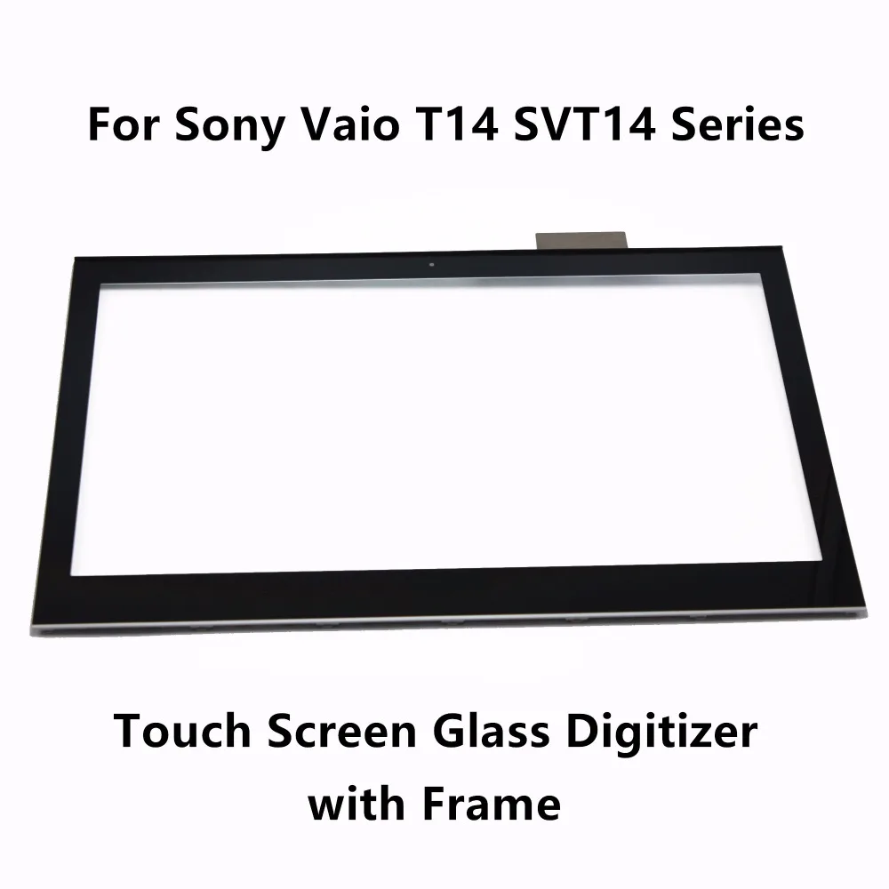 

Touch Screen Digitizer Glass Lens Replacement Part with Frame For Sony Vaio T14 SVT14 Series SVT141A11U SVT14125CLS SVT14127CLS