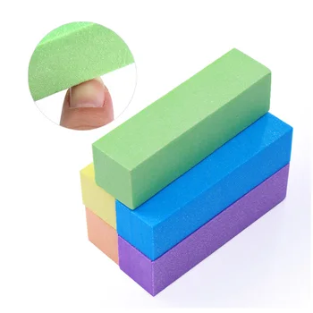 

10/4/1PCS Pink Form Nail Buffers File For UV Gel White Nail File Buffer Block Polish Pedicure Sanding Nail Art Tool